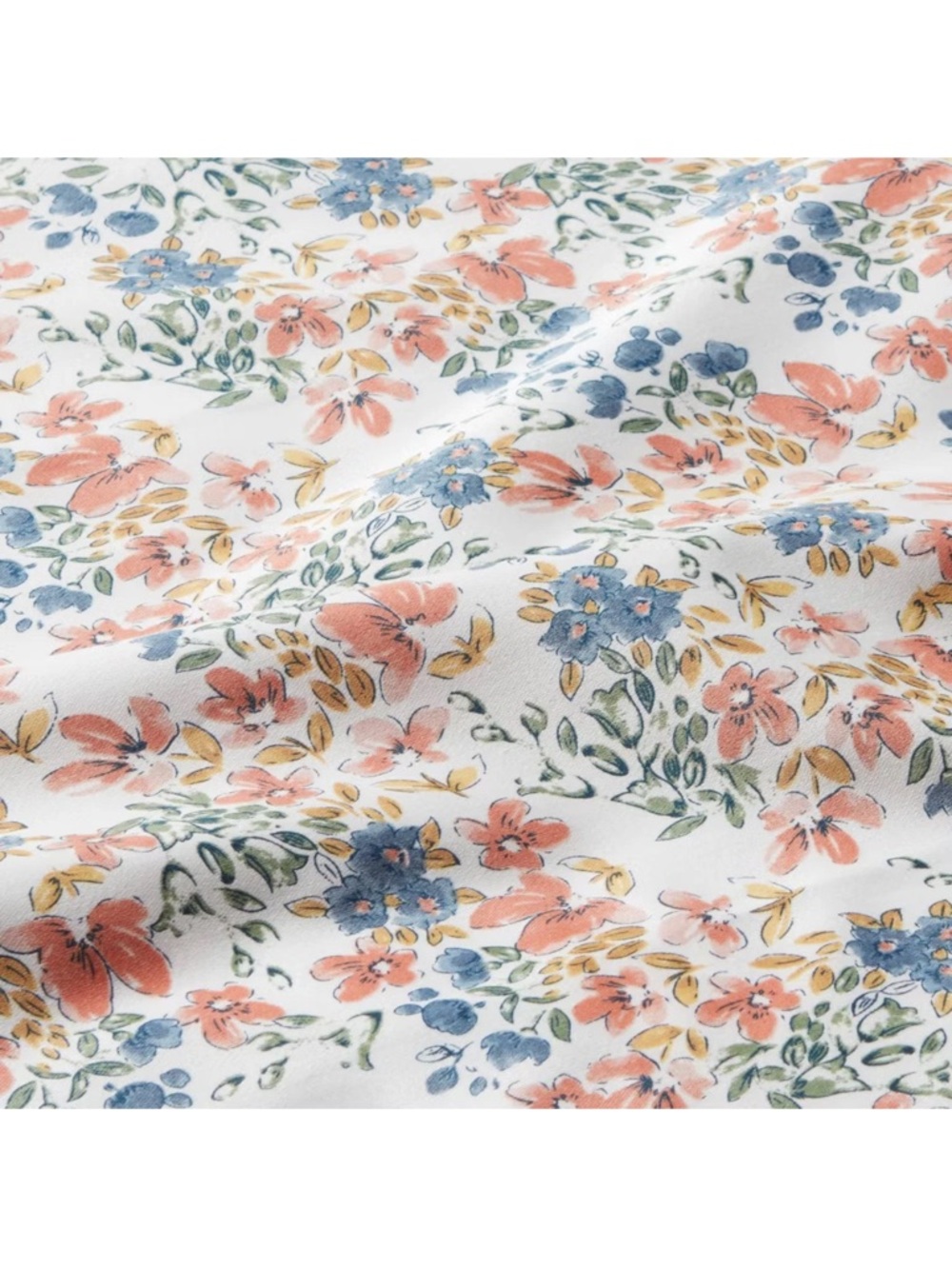 QUEEN Ditsy Floral Multi-Colored Pattern ~ 400TC 100% Cotton ~ 4 Pc Sheet Set - Picture 6 of 7